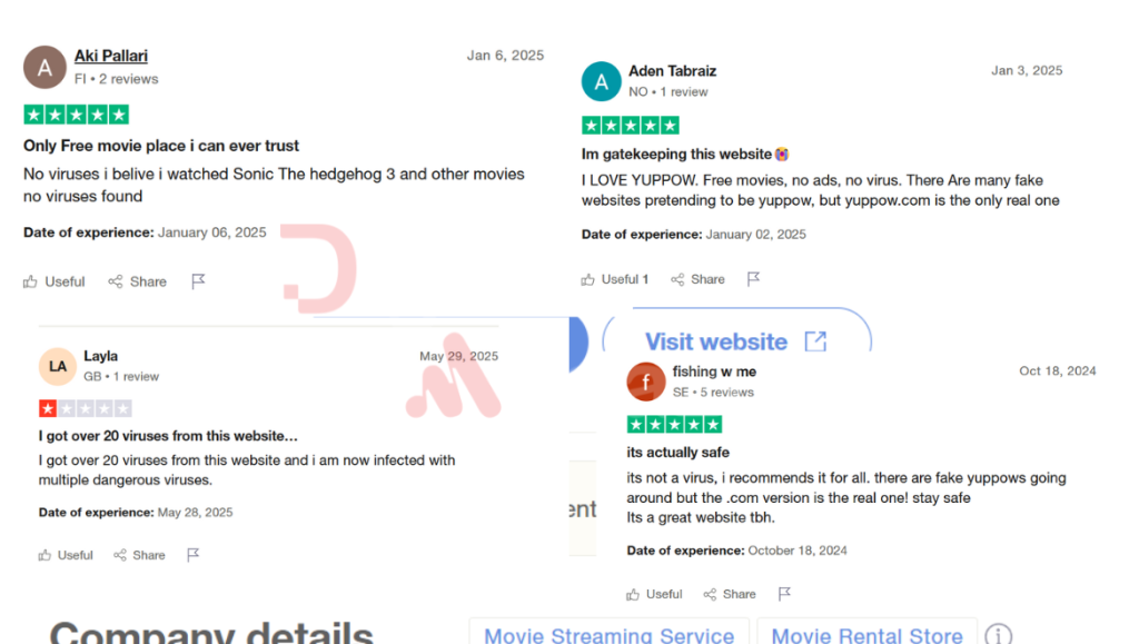 user reviews on trustpilot